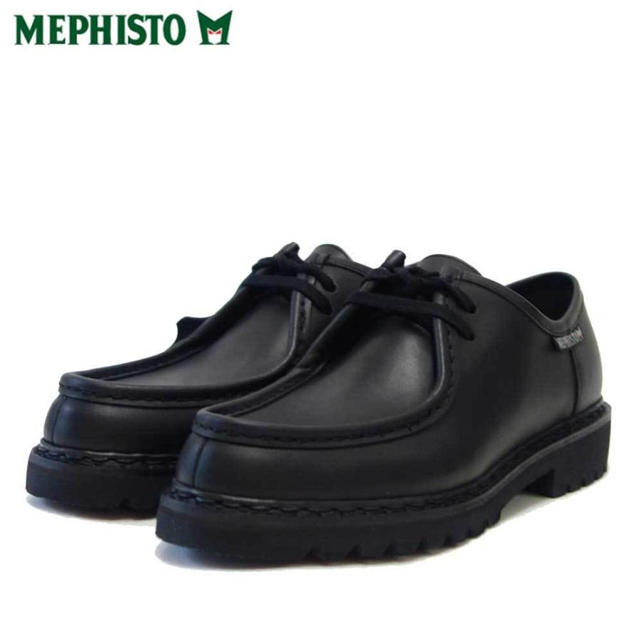 メフィスト MEPHISTO PEPPO（ペッポ）ブラック （フランス製）  天然皮革 アウトドア ウォーキングシューズ（メンズ）｜shoes-sinagawa