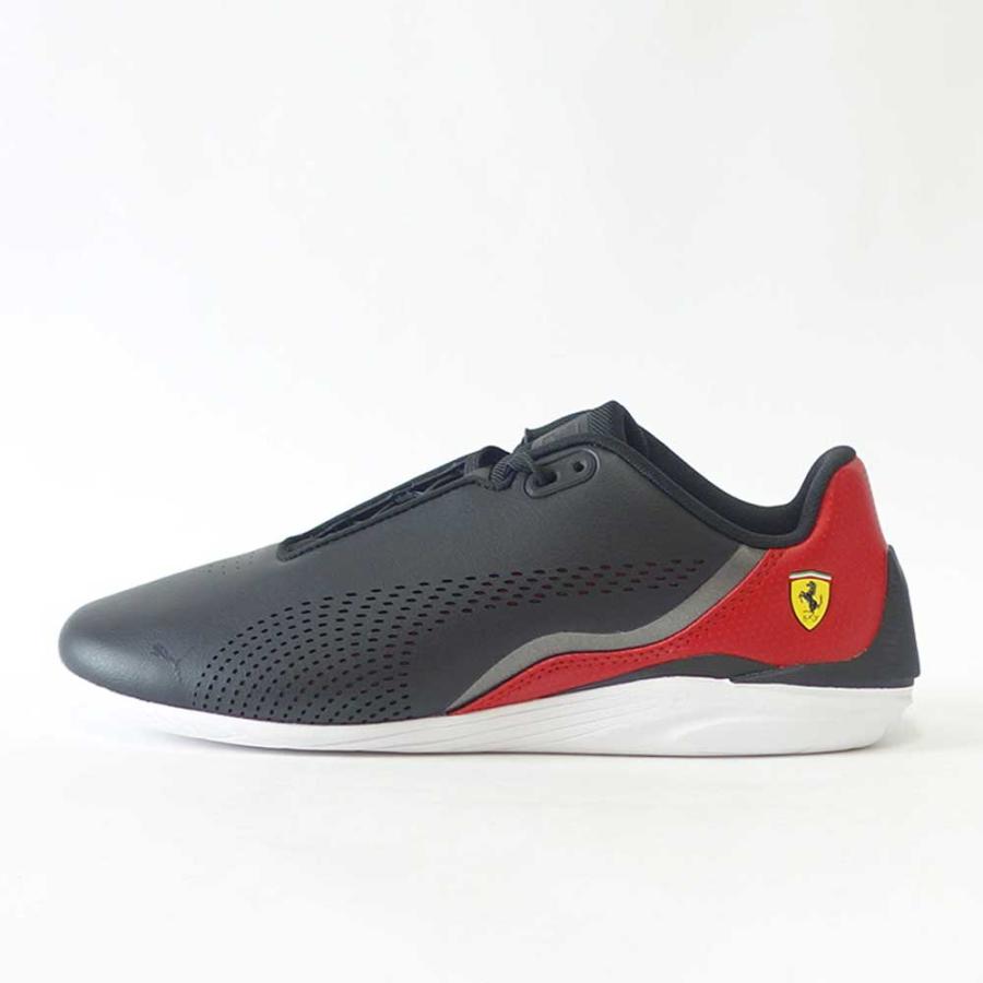 プーマ PUMA フェラーリ DRIFT CAT DECIMA 30719307 ブラック/ rosso corsa （メンズ）人工皮革 ローカット レースアップ メンズスニーカー ドライビング｜shoes-sinagawa｜02