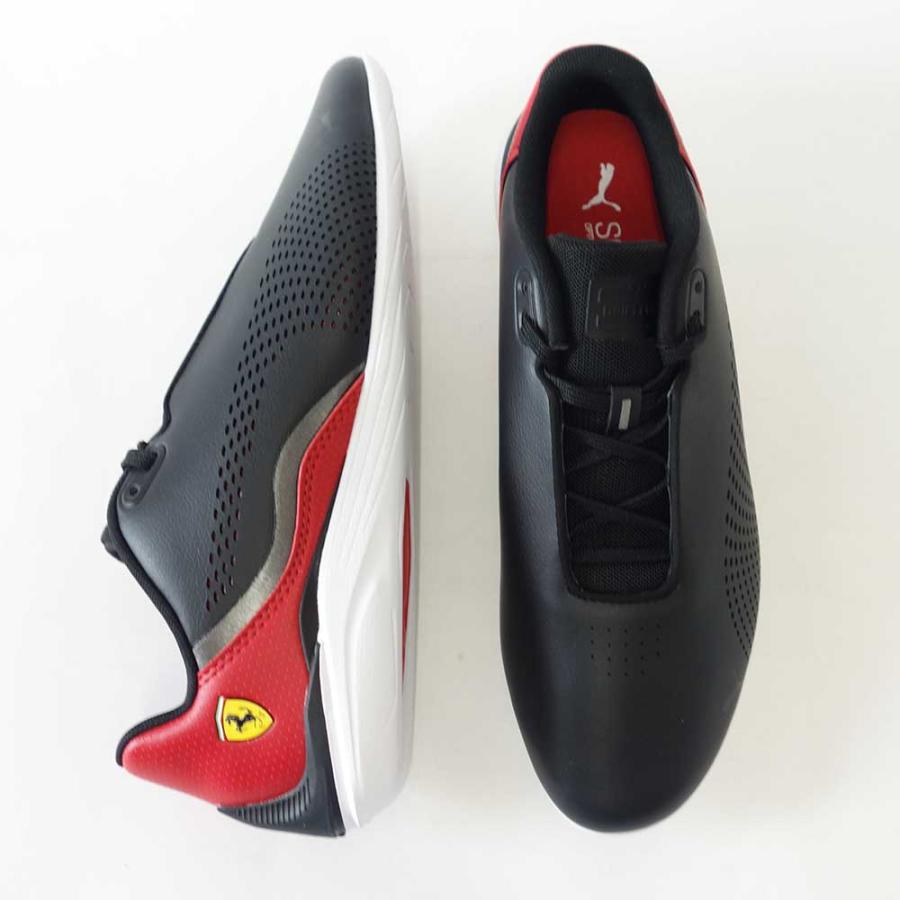 プーマ PUMA フェラーリ DRIFT CAT DECIMA 30719307 ブラック/ rosso corsa （メンズ）人工皮革 ローカット レースアップ メンズスニーカー ドライビング｜shoes-sinagawa｜04