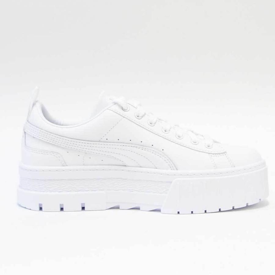 PUMA プーマ メイズ クラシック ウィメンズ 38420901 ホワイト （レディース）スムースレザー 厚底 ローカット シューズ : 靴 ...