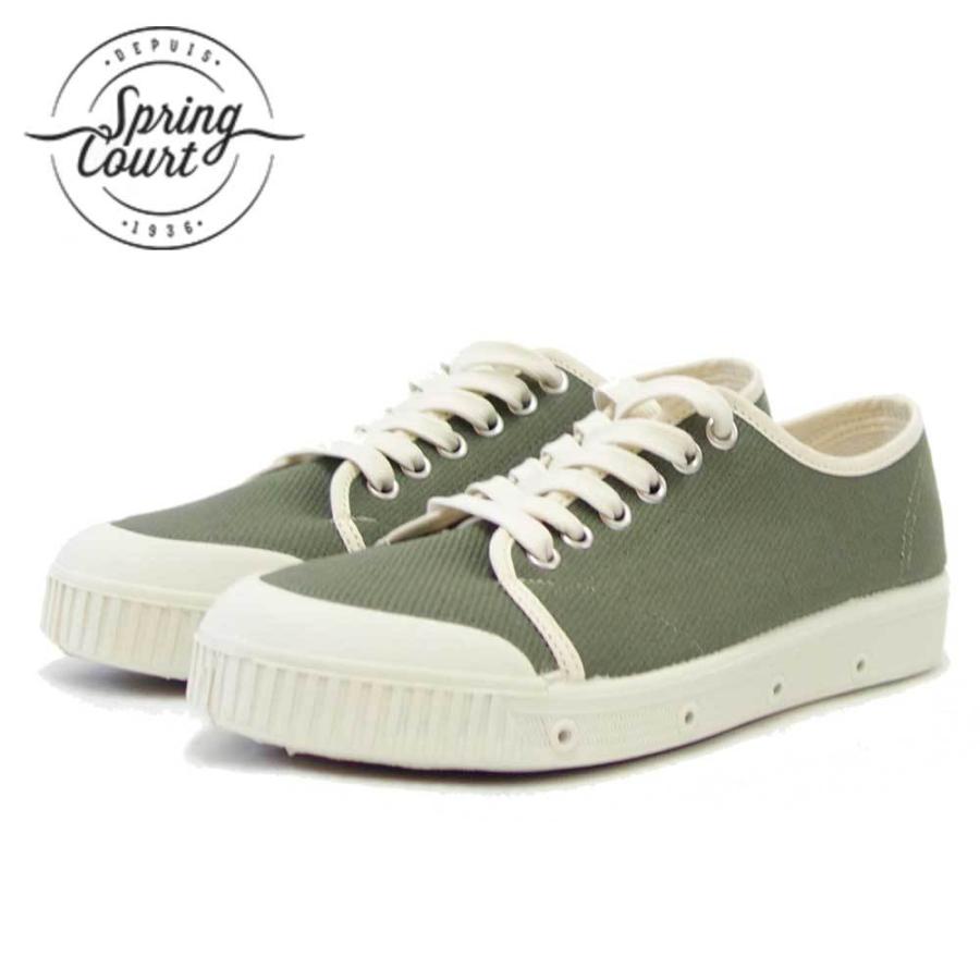 スプリングコート Spring Court Vg2s 2rt レディース G2 Retro Twill Vulca カラー グリーン オフホワイト コットン ローカットスニーカー Springcourt Vg2s2rtgn 靴のシナガワ 通販 Yahoo ショッピング