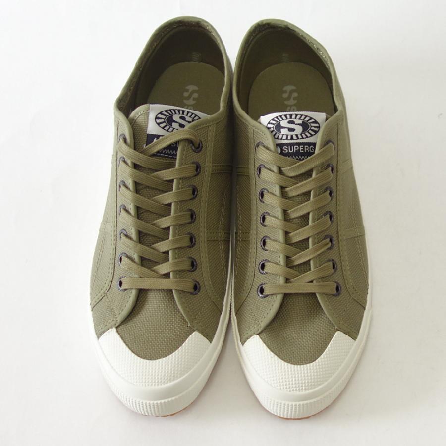 スペルガ SUPERGA 2390-MILITARY 7 EYELETS（メンズ）グリーン (2s7112xwaht)  ナチュラル キャンバススニーカー ミリタリー｜shoes-sinagawa｜08