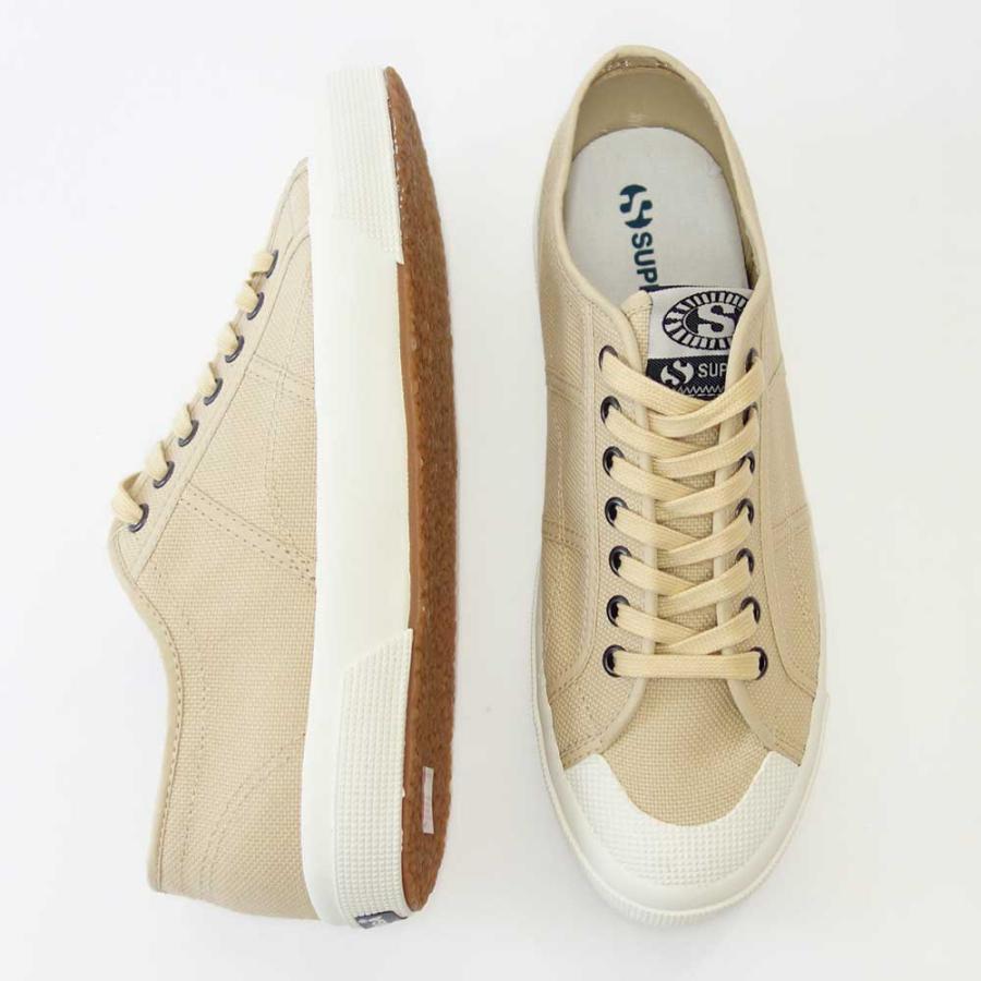 スペルガ SUPERGA 2390-MILITARY 7 EYELETS（メンズ）ベージュ (3s7112xwahk)  ナチュラル キャンバススニーカー ミリタリー｜shoes-sinagawa｜04