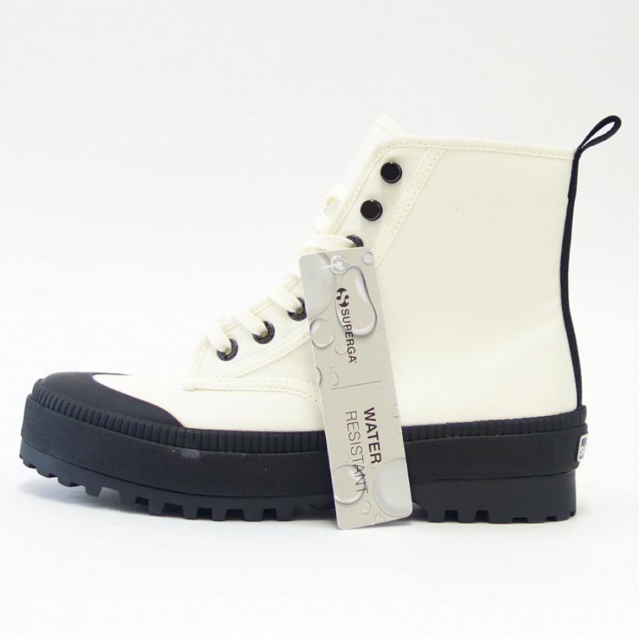 スペルガ SUPERGA 2348-ALPINA NYLON TREK（レディース）ホワイト (1a4113dwx1i)  撥水加工 ナイロン ハイカットスニーカー｜shoes-sinagawa｜02