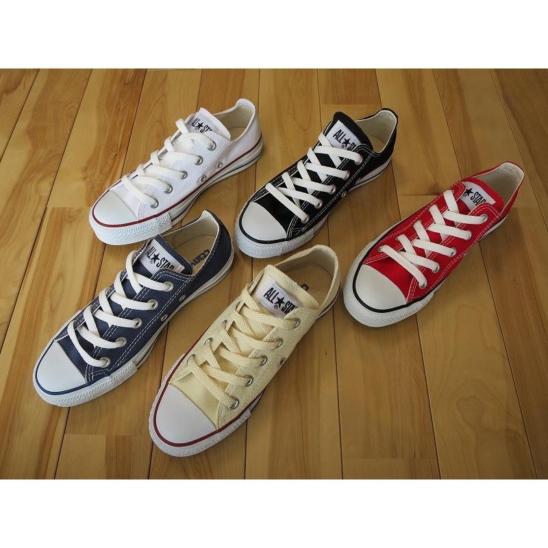 コンバース CONVERSE ALL STAR OX  白・黒・赤・ネイビー・オプティカルホワイト　超定番スニーカー｜shoes-smile