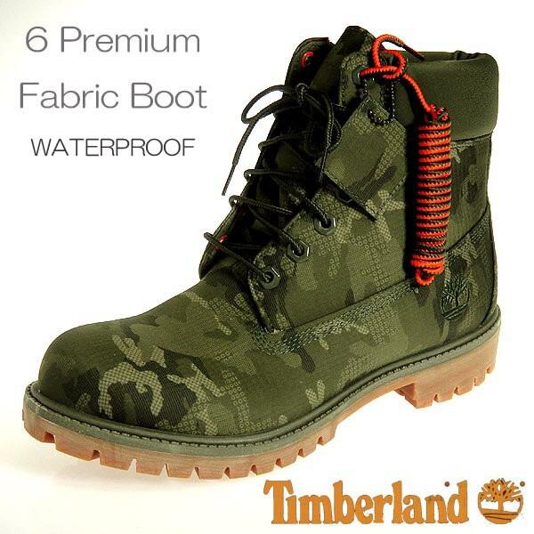 ティンバーランドアイコンメンズブーツ シックスインチプレミアム A1U9I DARK GREEN RIPSTOP TIMBERLAND 6premium fabric boot waterproof｜shoes-sneakerkawa