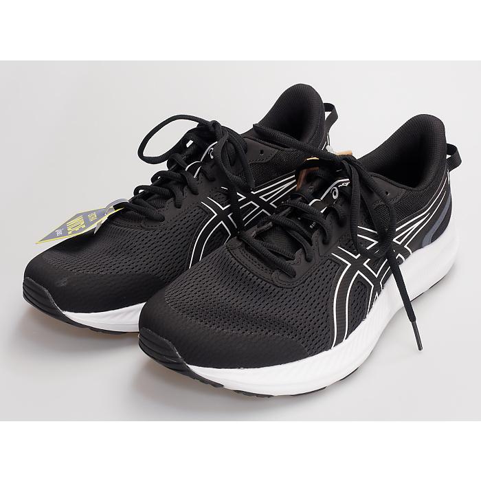 ASICS（アシックス） ランニングシューズ メンズ 黒 ブラック 白