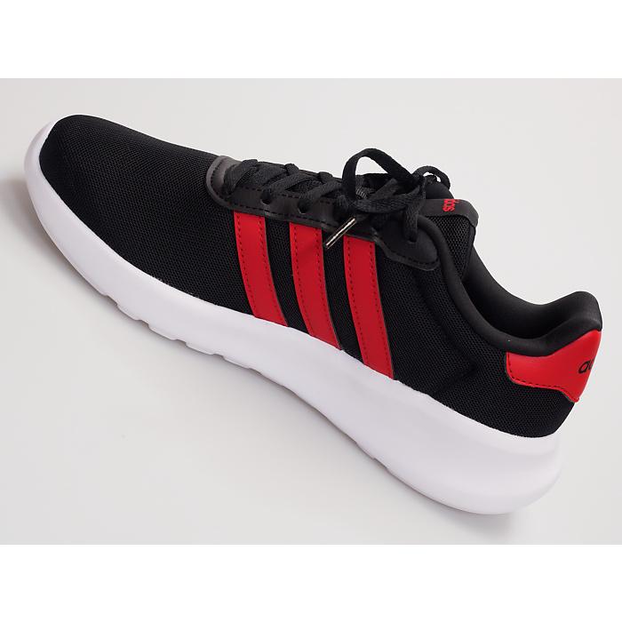 ランニングシューズ メンズ アディダス 黒 ブラック 赤 レッド