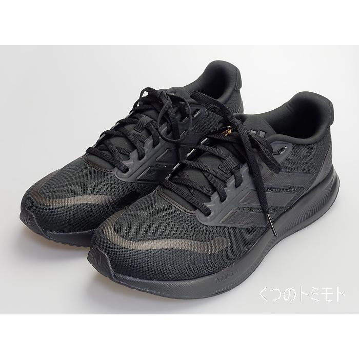 ランニングシューズ メンズ アディダス 黒 ブラック オールブラック