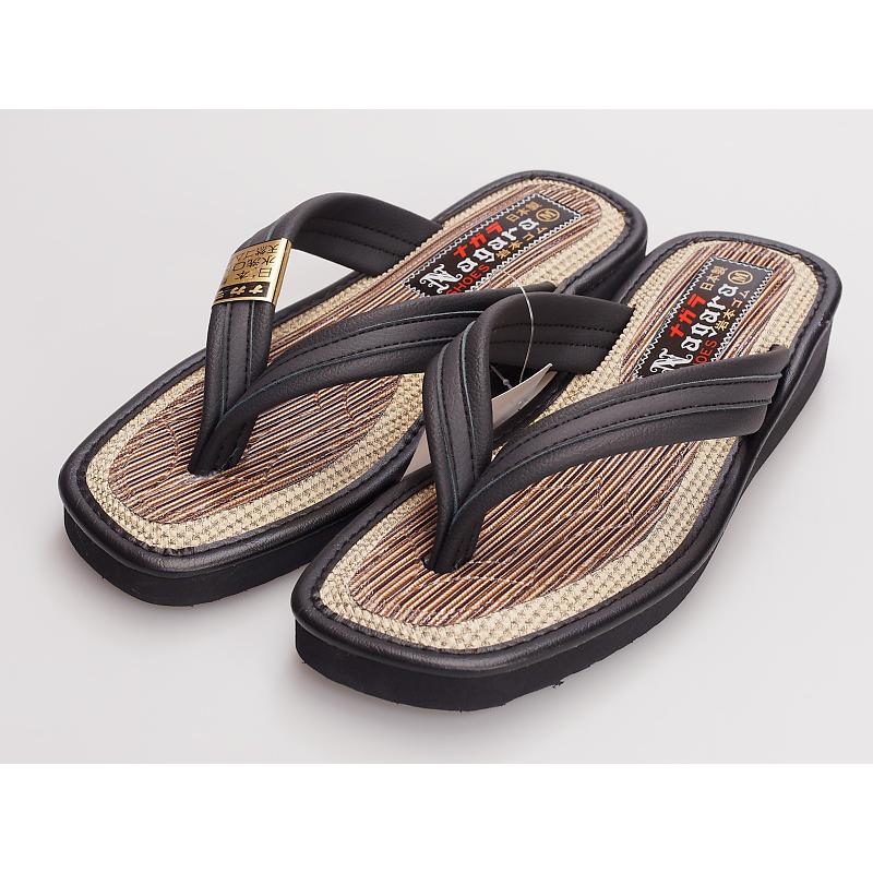 カリプソサンダル トングサンダル メンズ 鼻緒 黒 ブラック ナガラ