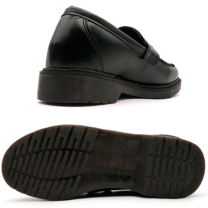 シークレットシューズ ローファー メンズ 5cmアップ 撥水 通気性