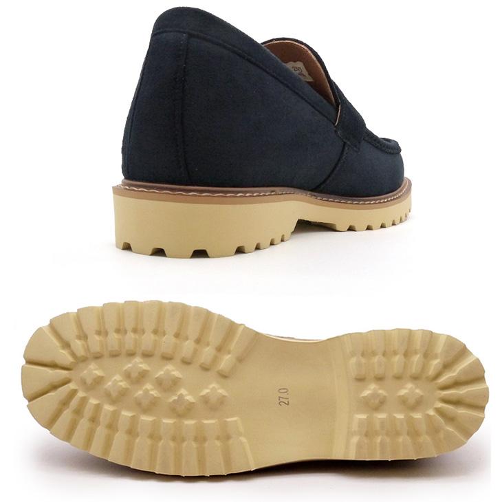 シークレットシューズ メンズ 7cmアップ TALLSHOES 撥水 軽量 スエード
