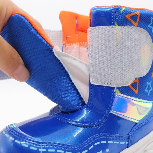 アンパンマン ブーツ キッズ ジュニア 子供 青色 ブルー ピンク スノーブーツ 防水 雪 冬 ドキンちゃん コキンちゃん 暖かい 防寒 ムーンスター AP WC037E | MoonStar | 07