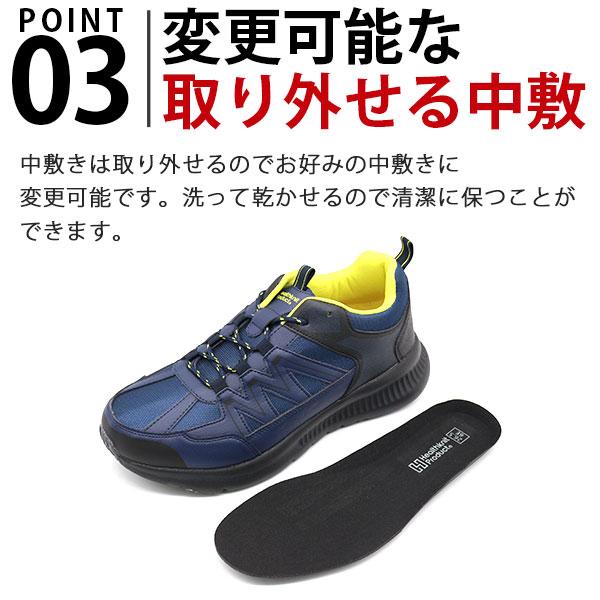 Healthknit（ヘルスニット） スニーカー メンズ 靴 ネイビー 幅広 6E