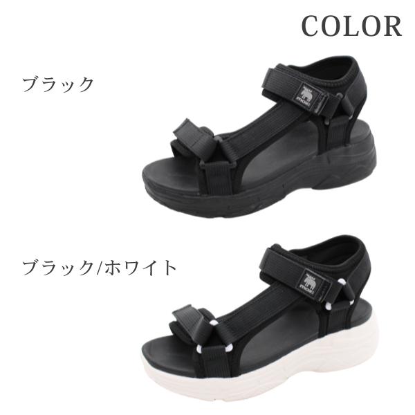 moz（モズ） サンダル レディース 靴 スポーツサンダル 黒 白 ブラック