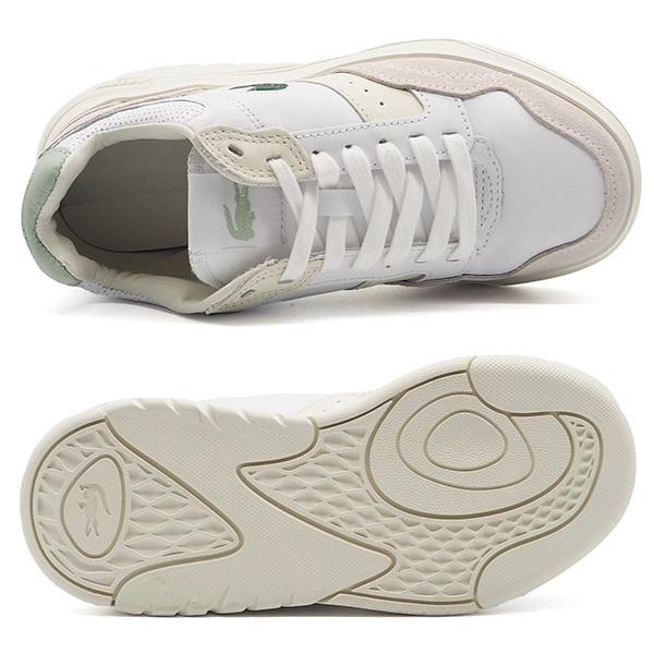 LACOSTE（ラコステ） スニーカー レディース 靴 白 ホワイト シンプル