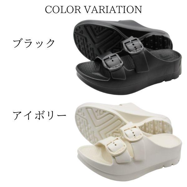 ホワイト/24cm スポーツサンダル　バックル付き TELIC テリック スポーツサンダル バックル レディース 靴