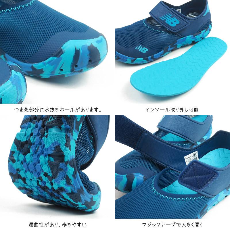 ニューバランス new balance サマーシューズ YO208 BK2/MT2/NV2 キッズ キッズサンダル ベビー ジュニア サンダル ファーストシューズ 水陸両用｜shoesbase｜03