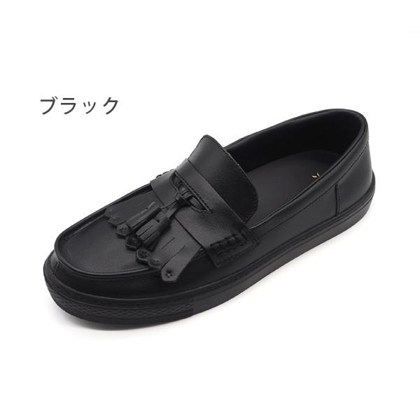 CONVERSE（コンバース） ローファー メンズ 靴 黒 ブラック キルト