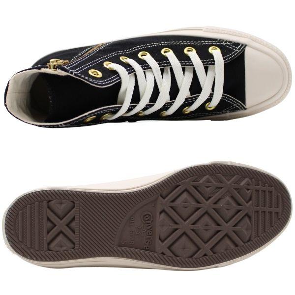 コンバース スニーカー レディース 靴 ハイカット 黒 ブラック グレージュ シンプル ジッパー オールスター ゴールドジップ CONVERSE ALL STAR GOLDZIP III HI｜shoesbase｜07