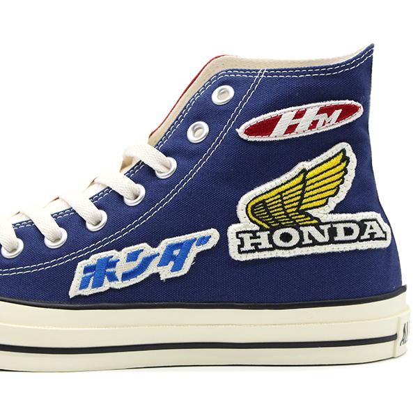 コンバース スニーカー メンズ 靴 青 赤 トリコ HONDA ホンダ ハイカット バイク 限定 リアクト レトロ コラボ オールスター CONVERSE ALL STAR (R) HONDA WP HI｜shoesbase｜04