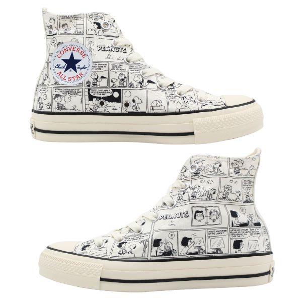 コンバース スニーカー レディース 靴 ハイカット 白 ホワイト スヌーピー PEANUTS ピーナッツ かわいい おしゃれ CONVERSE ALL STAR (R) PEANUTS CP HI 1SD795｜shoesbase｜08