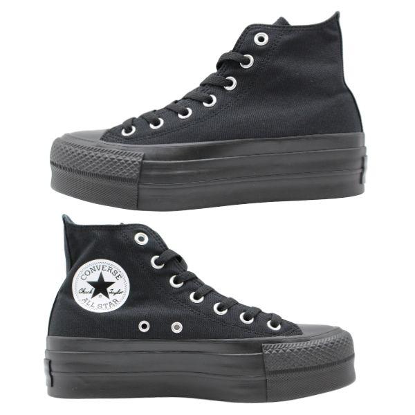 CONVERSE（コンバース） スニーカー レディース 靴 ハイカット 黒 白 