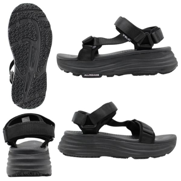 Telic スポーツサンダル ブラック 27センチ TELIC テリック サンダル レディース 靴 スポーツサンダル