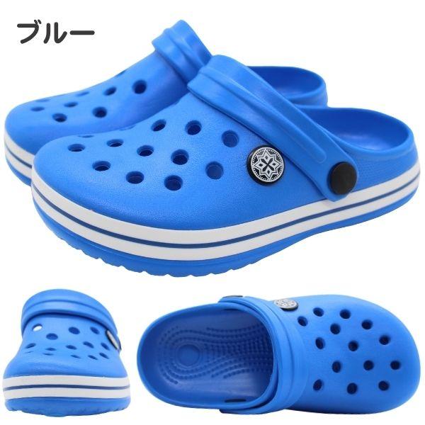 サンダル キッズ クロッグサンダル サボサンダル軽量 2way 黒 ブラック