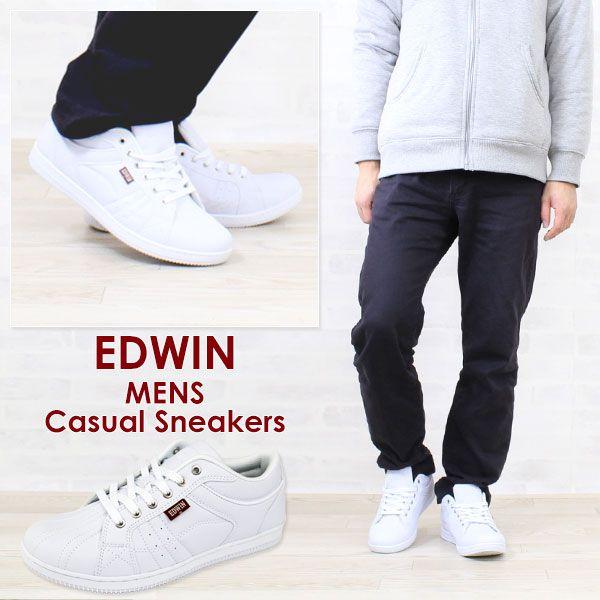 EDWIN ED-7047 メンズ スニーカー : シューズベース Yahoo! JAPAN店 - 通販 - Yahoo!ショッピング