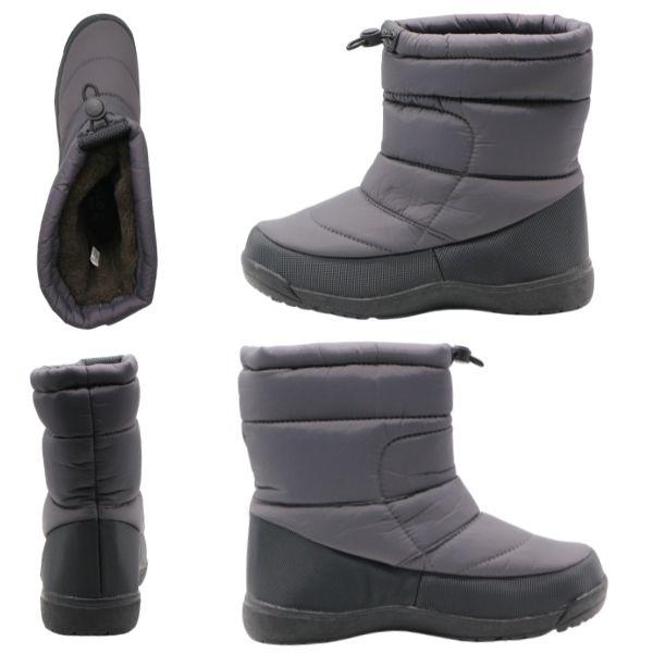 ブーツ メンズ 靴 ブラック 黒 スノーブーツ 防水 レインブーツ 防寒