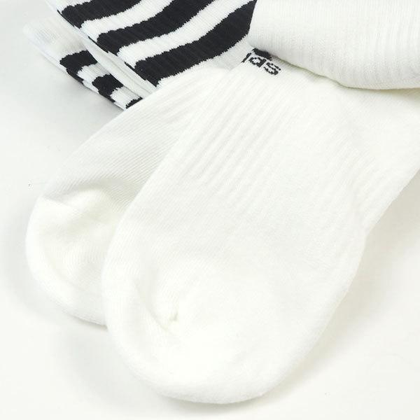 adidas アディダス 靴下 3STRIPES CUSHIONED CREW SOCKS 3 PAIRS FXI68 シューズ関連アイテム