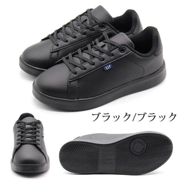 GAP（ギャップ） スニーカー レディース 靴 白 ホワイト 黒 ブラック