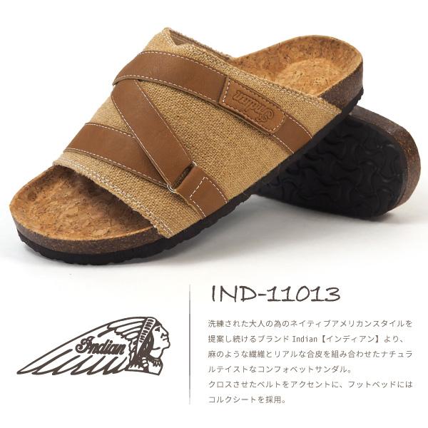 Indian インディアン コンフォートサンダル Bidai ビダイ IND-11013 メンズ｜shoesbase｜02