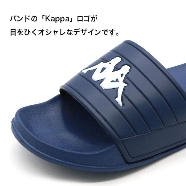 カッパ Kappa サンダル メンズ 靴 黒 白 シャワーサンダル ビーチサンダル 海 夏 ロゴ ブランド LOGO NOLES｜shoesbase｜08
