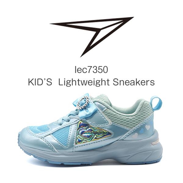 スニーカー キッズ 子供 ジュニア 靴 女の子 軽量 軽い ベルクロ ゴム紐 外せるインソール マジックテープ リボン スパイク カップインソール 瞬足 Lec 7350 シューズベースpaypayモール店 通販 Paypayモール