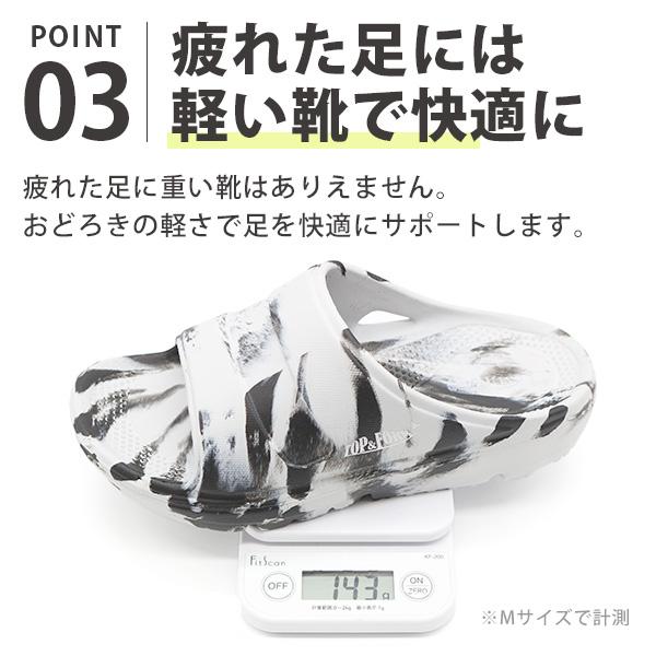 サンダル メンズ レディース 靴 黒 ブラック グレー リカバリー
