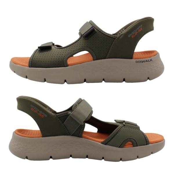 SKECHERS（スケッチャーズ） メンズ サンダル 靴 黒 ブラック オリーブ