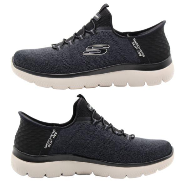 SKECHERS スケッチャーズ スニーカー メンズ スリッポン 黒 SKECHERS スケッチャーズ スニーカー メンズ スリッポン 黒