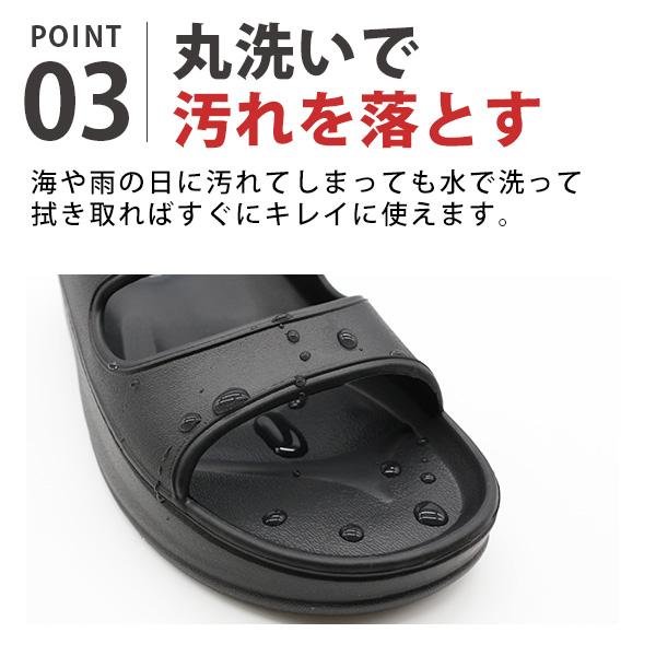 サンダル メンズ 靴 黒 ブラック コンフォート リカバリー