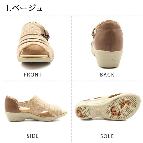 TOPAZ（トパーズ） サンダル レディース 靴 黒 ブラック デニム 軽量