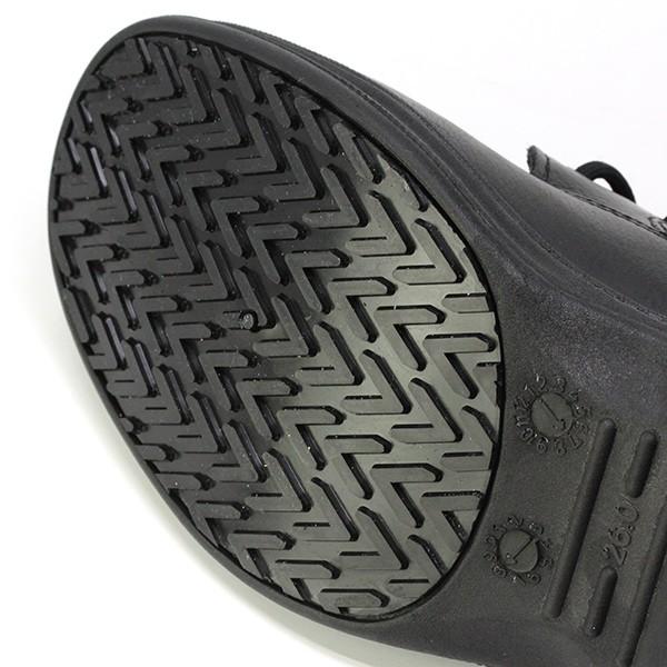 安全靴 ハイパーV HyperV 9100 鉄先芯 ミドルカット 3E 滑らない靴 メンズ ブラック 紐靴 ハイパーVソール 滑りにくい靴