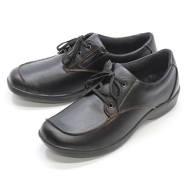 【極美品】◾️joya◾️コンフォートシューズ◾️RELAX◾️厚底◾️レザー◾️ブラック TOPAZ トパーズ モア MORE TZ-1410 レディースシューズ コンフォート