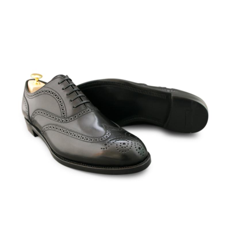 Lukas　宮城興業 DOVER フルブローグ ブラック 27cm ES-09フルブローグブローグ／宮城興業オーダーメイドシューズ