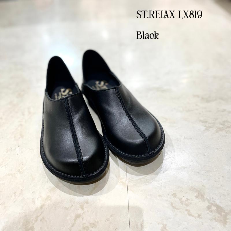 St.Relax コンフォートシューズ踵踏みスリッポン／BLK／BR／RED｜shoescreate-yj｜03