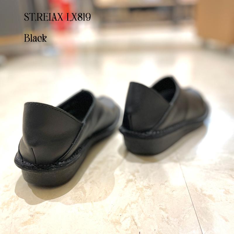 St.Relax コンフォートシューズ踵踏みスリッポン／BLK／BR／RED｜shoescreate-yj｜04