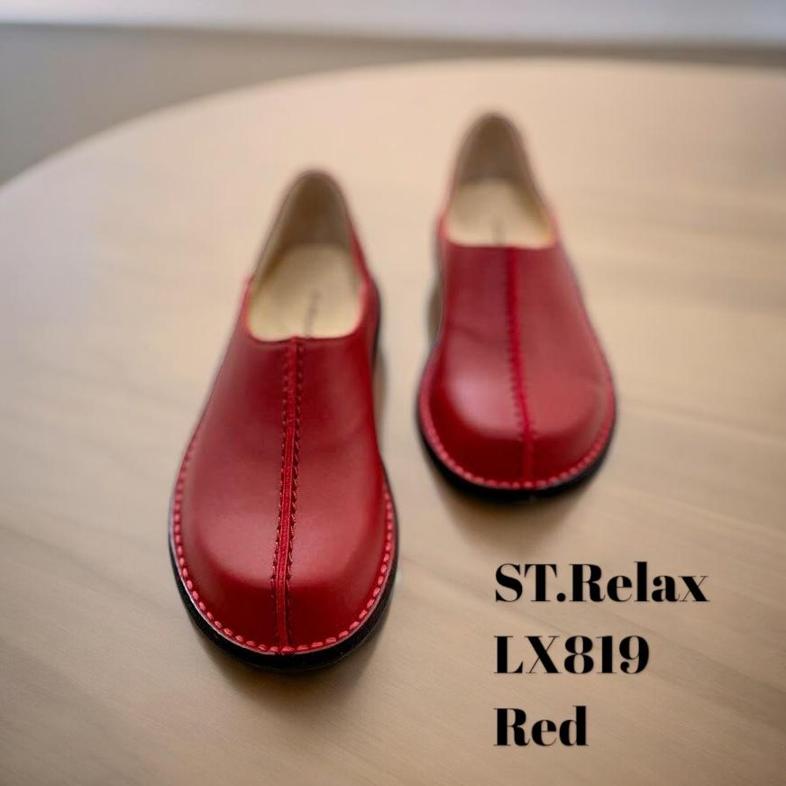 St.Relax コンフォートシューズ踵踏みスリッポン／BLK／BR／RED｜shoescreate-yj｜09