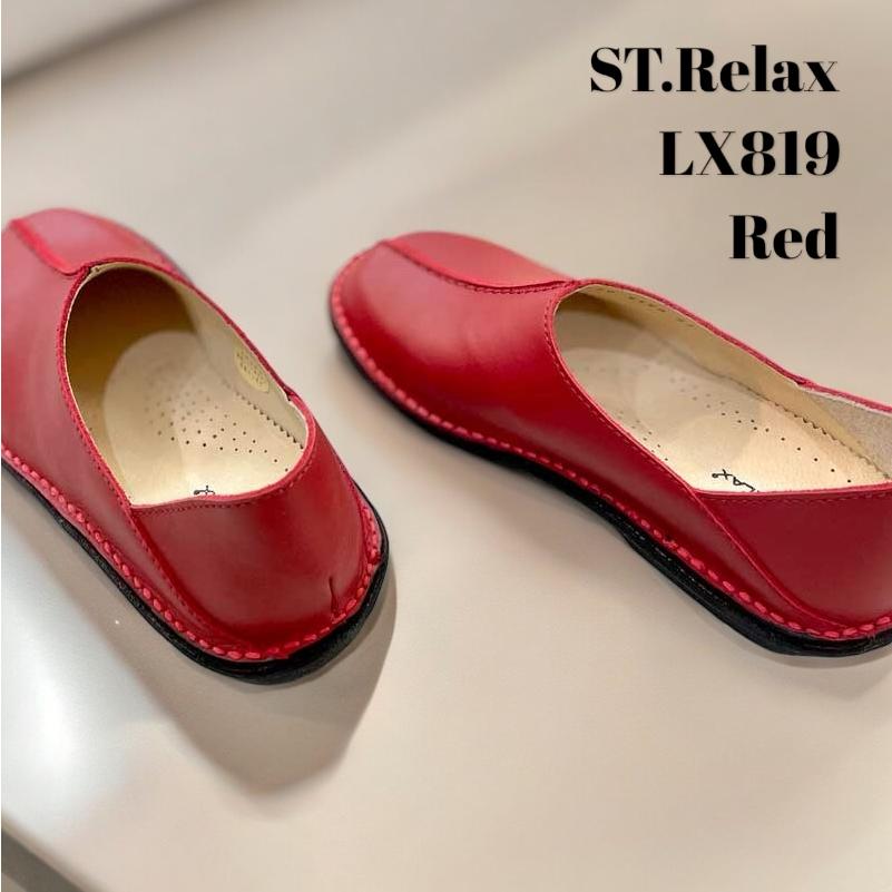 St.Relax コンフォートシューズ踵踏みスリッポン／BLK／BR／RED｜shoescreate-yj｜10