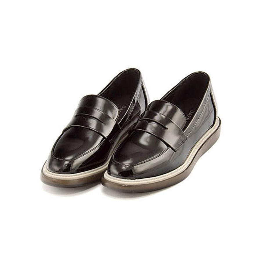 DAPHNE ローファー ブラック レディース 厚底-