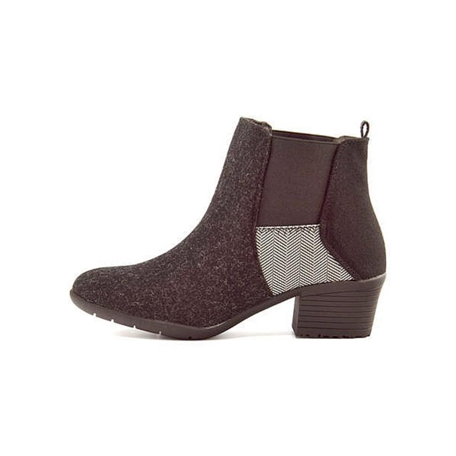 エドウィン サイドゴアブーツ ショートブーツ 太ヒール レディース パッチワーク 美脚 Edwin ブラック シューズダイレクト Yahoo 店 通販 Yahoo ショッピング